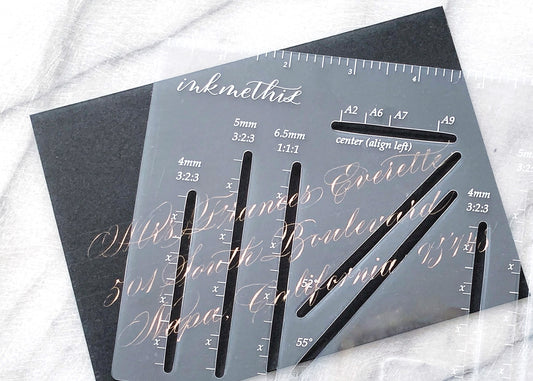 Envelope Calligraphy Ruler
