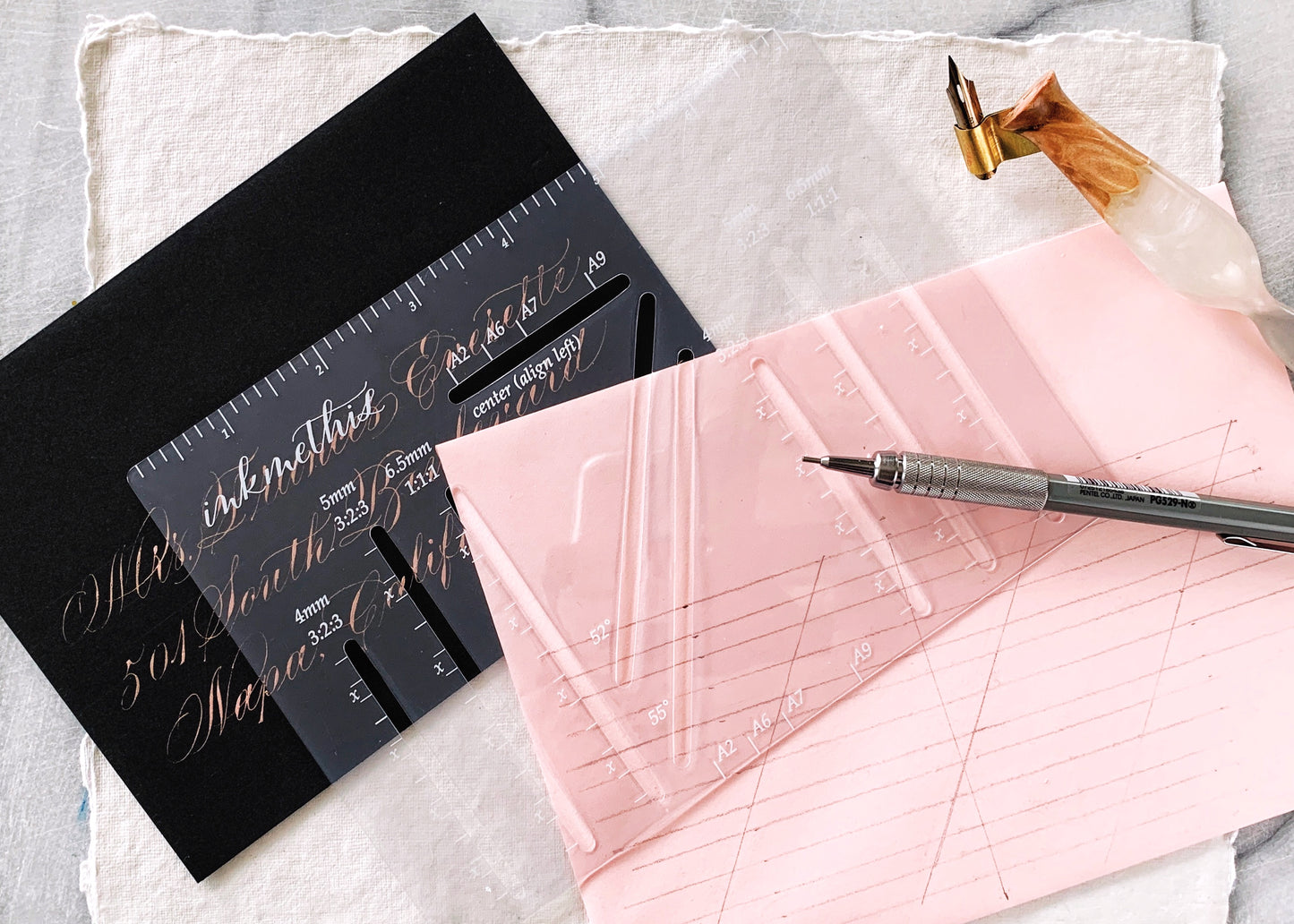 Envelope Calligraphy Ruler