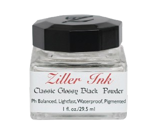 Classic Glossy Black Powder Acrylic Ink