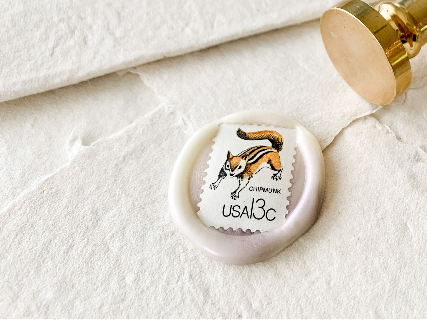 Rosewood & Brass Blank Wax Sealing Stamp